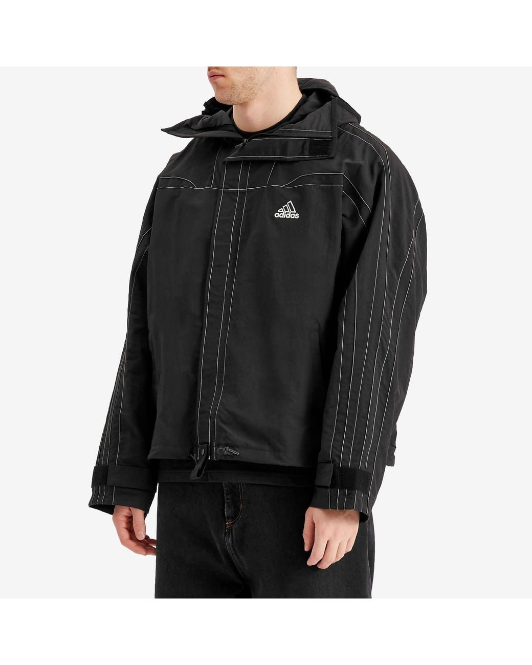 adidas Cutline Jacket in Black for Men | Lyst