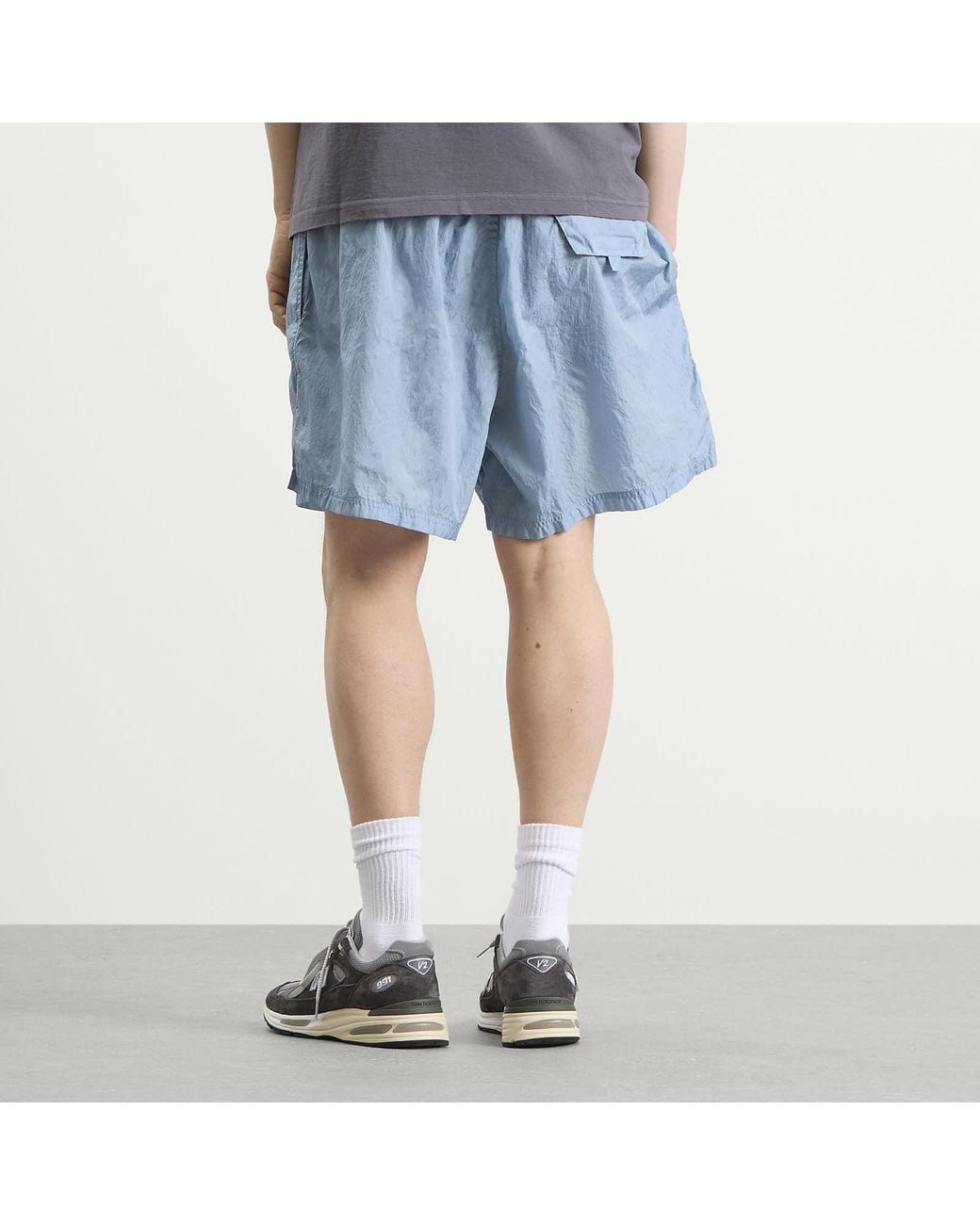 Stone Island Blue Water Reactive Faded Camo Swim Shorts for men