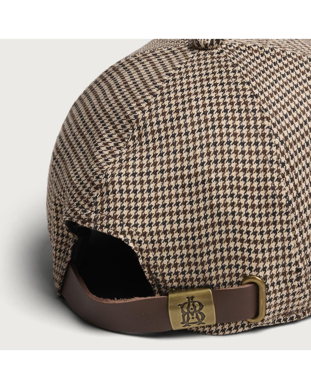 About Blank Brown Monogram Puppy Tooth Cap for men