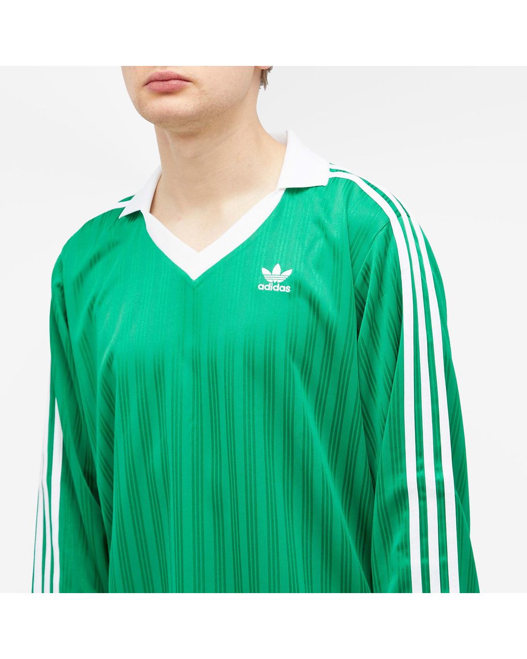 adidas green long sleeve top