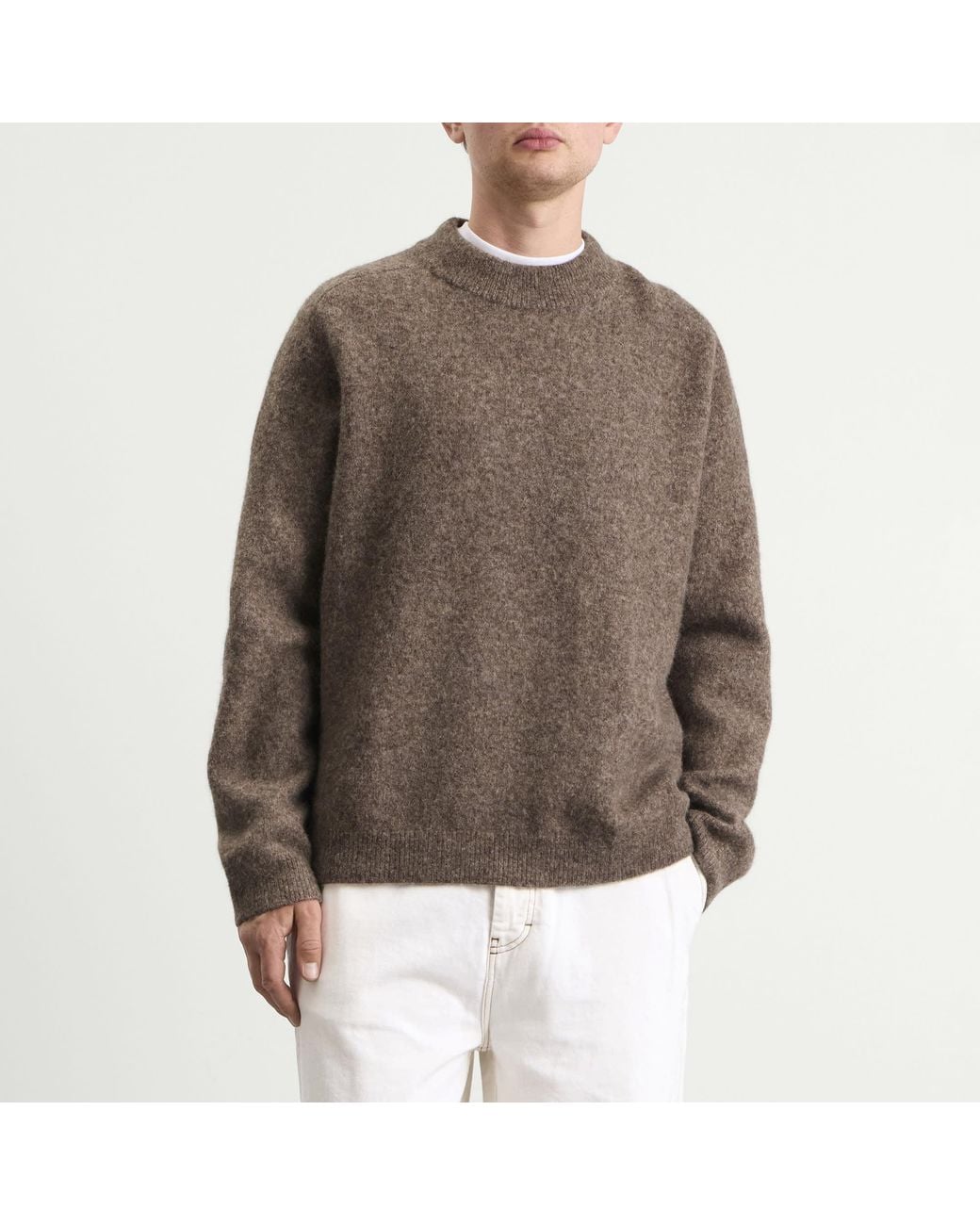 A.P.C. Brown Dylan Alpaca Blend Jumper for men