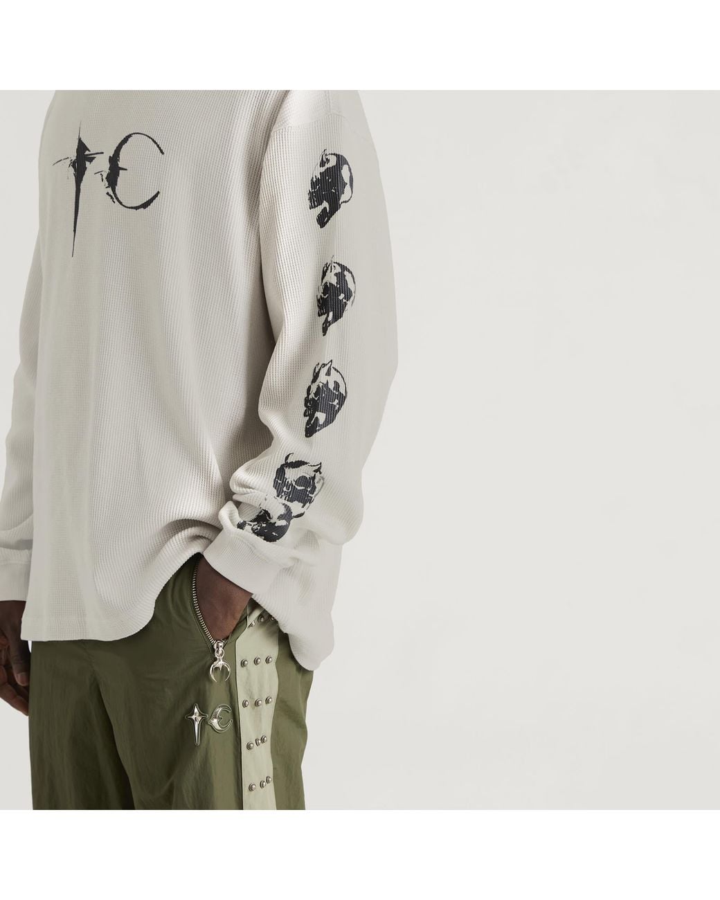THUG CLUB Gray Endless Long Sleeve Top for men