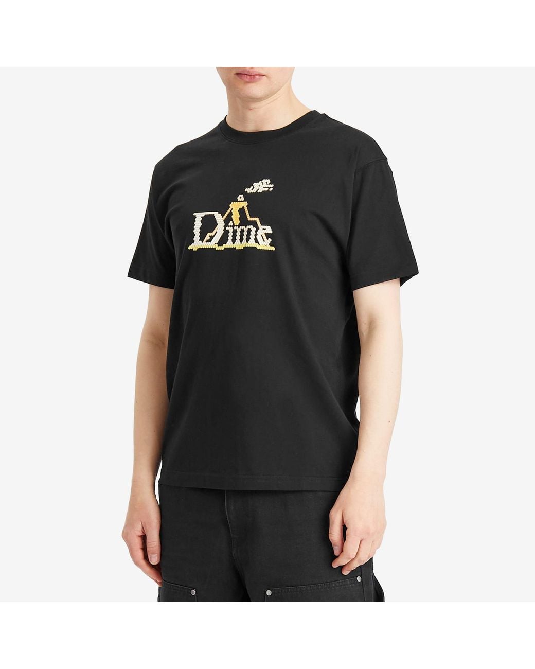 Dime Black Classic Lightbright T-Shirt for men