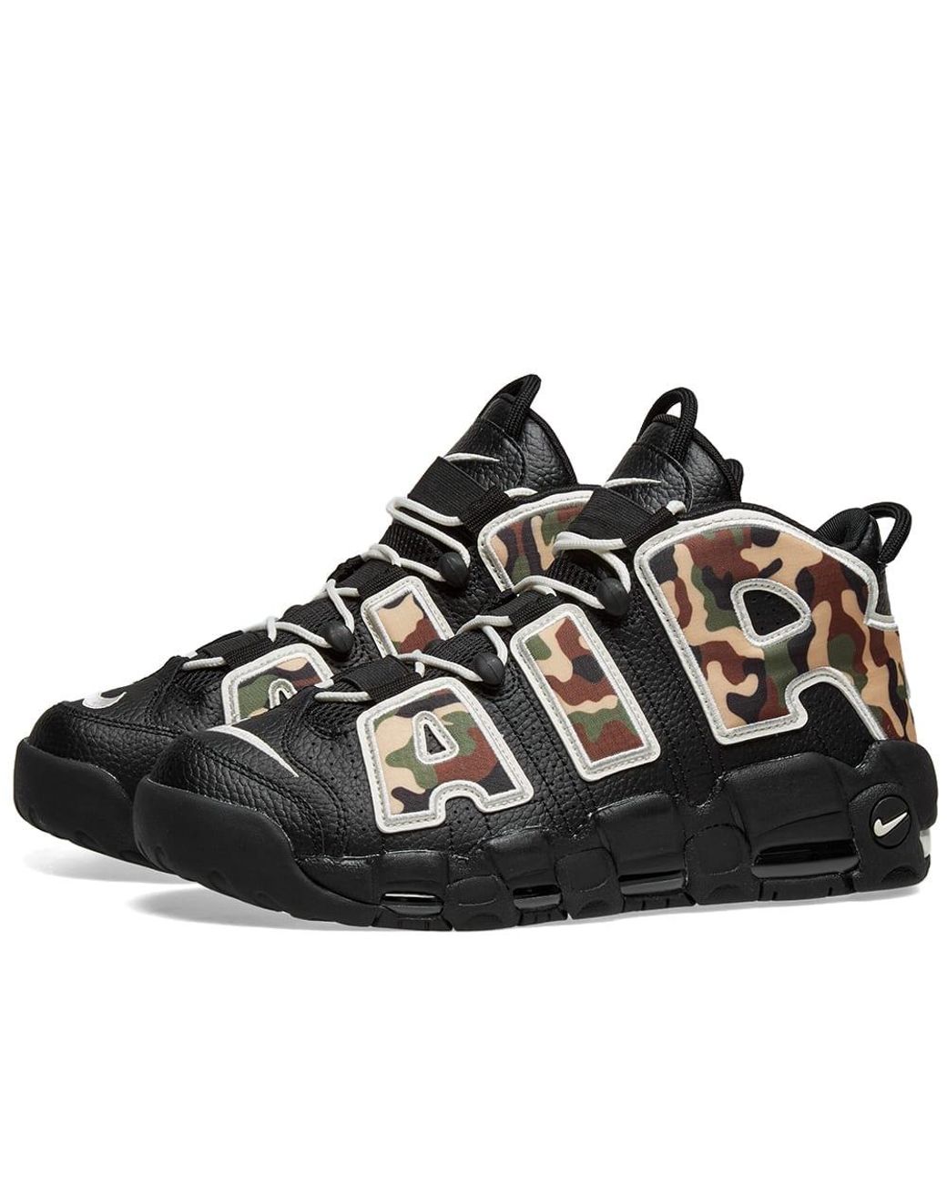 Nike Leather Air More Uptempo 96 in Black for Men | Lyst Canada