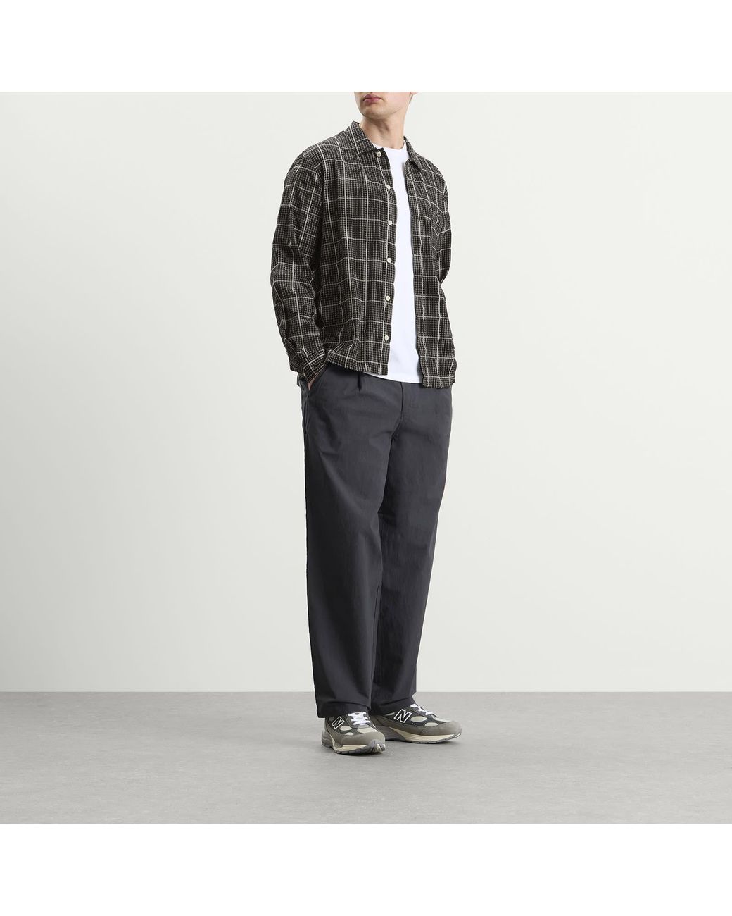 Folk Black Patch Shirt for men