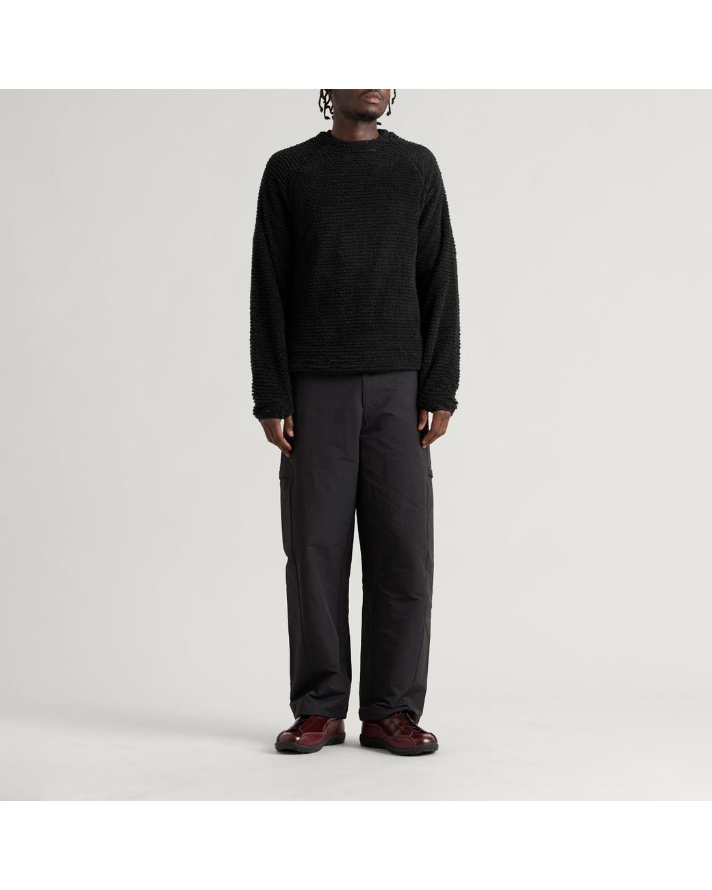 Purple Mountain Observatory Black Primaloft Ursa Pullover for men