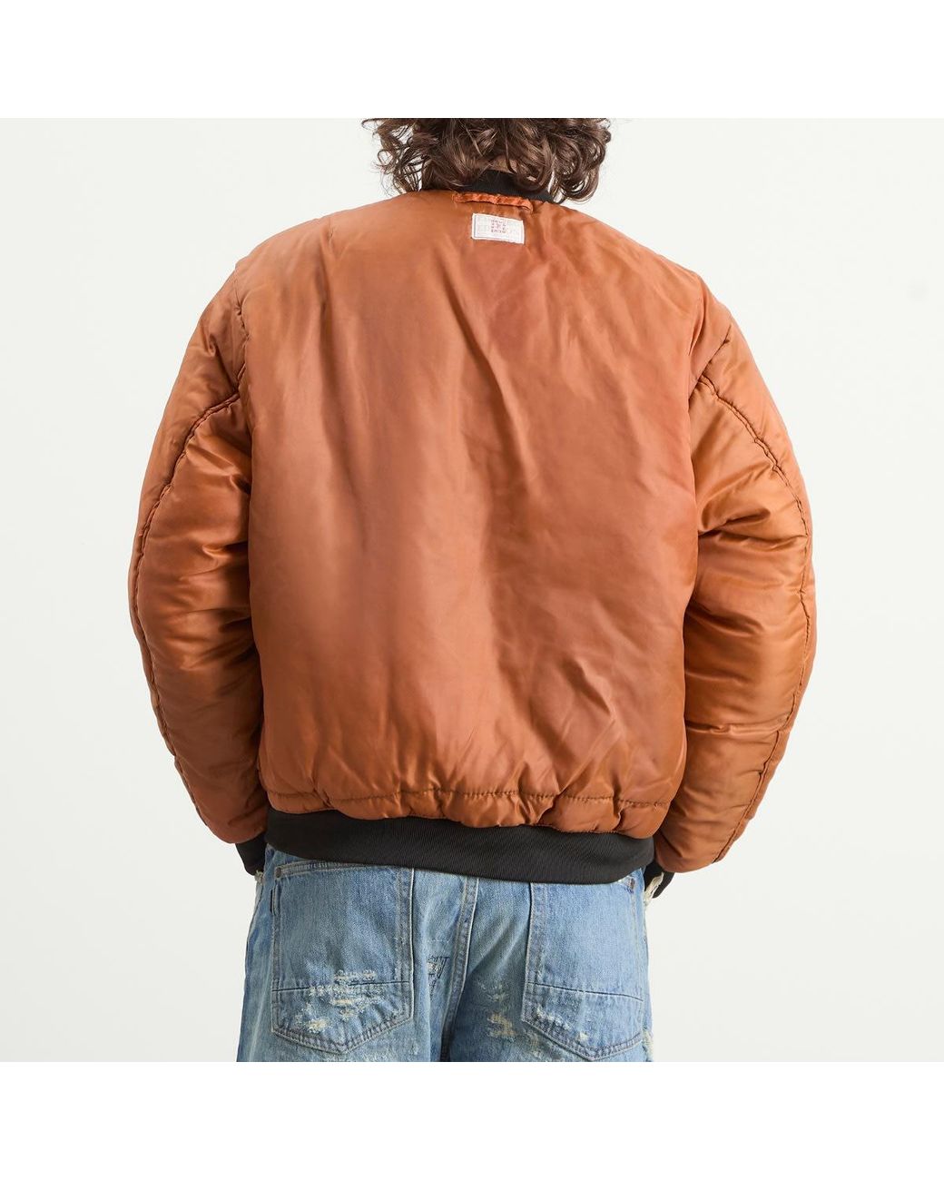 Mastercraft Union Black Washed Nylon Bomber Jacket for men