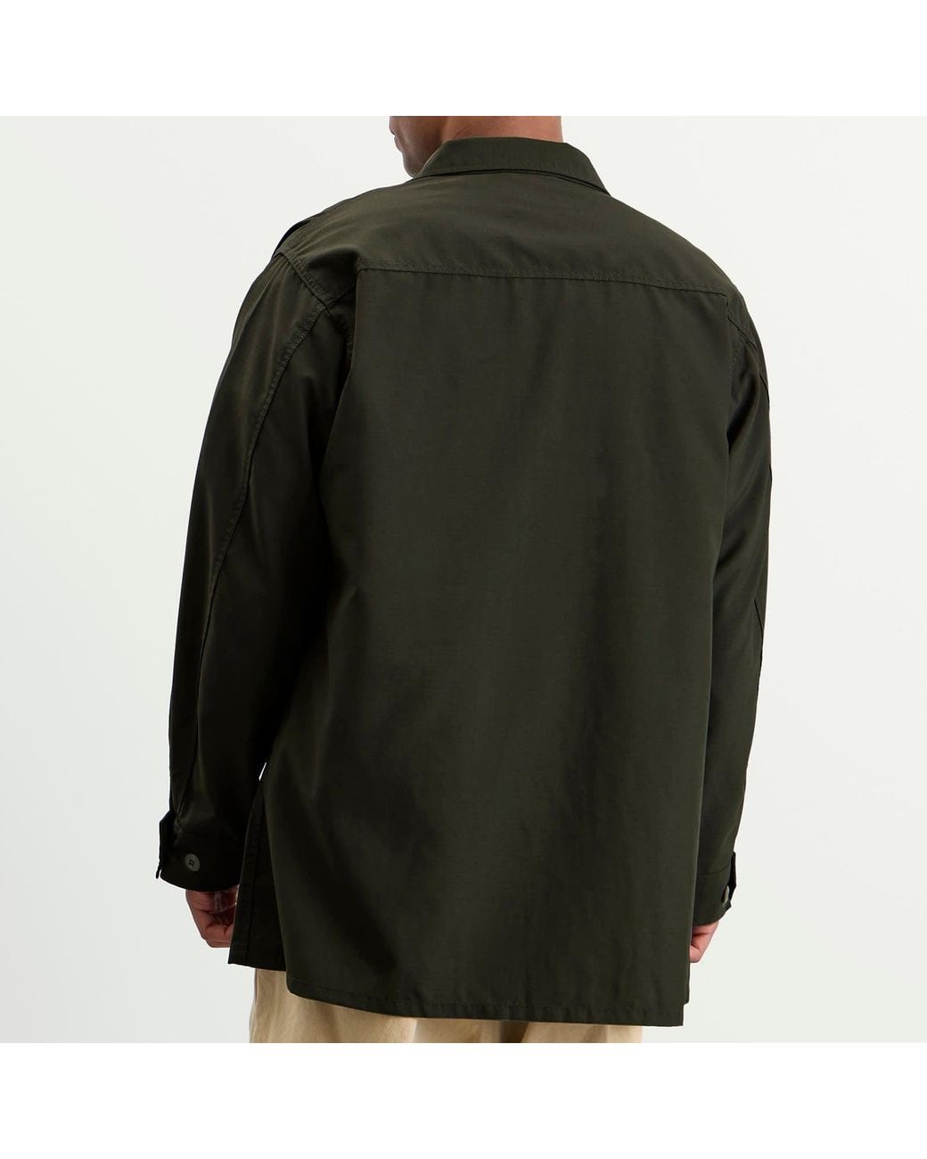Beams Plus Green Ripstop Fatique Jacket for men