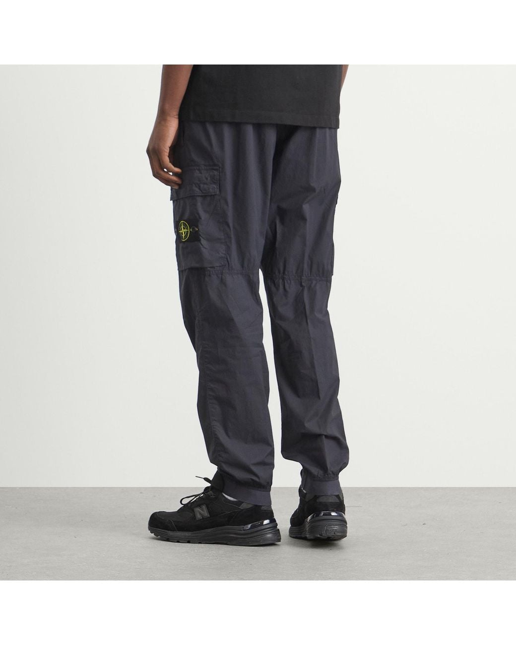 Stone Island Tela Paracadute Cargo Trousers in Blue for Men | Lyst