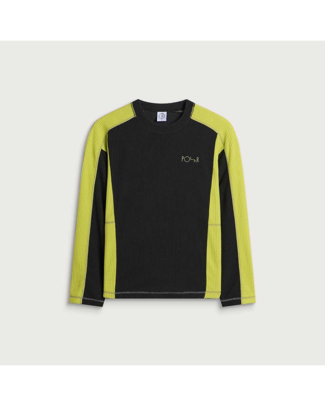 POLAR SKATE Green Grid Fleece Jumper for men