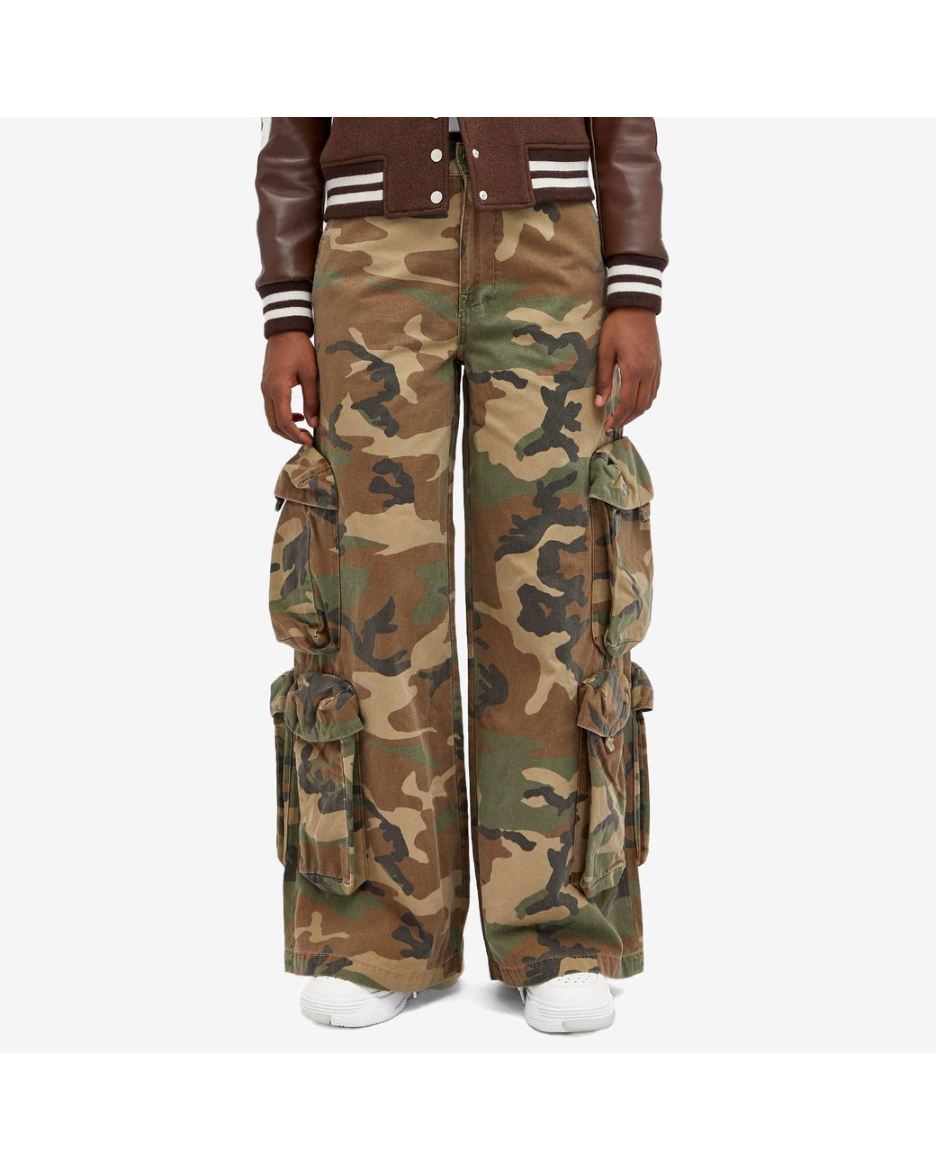 Amiri Camo Baggy Cargo Pants in Green | Lyst UK