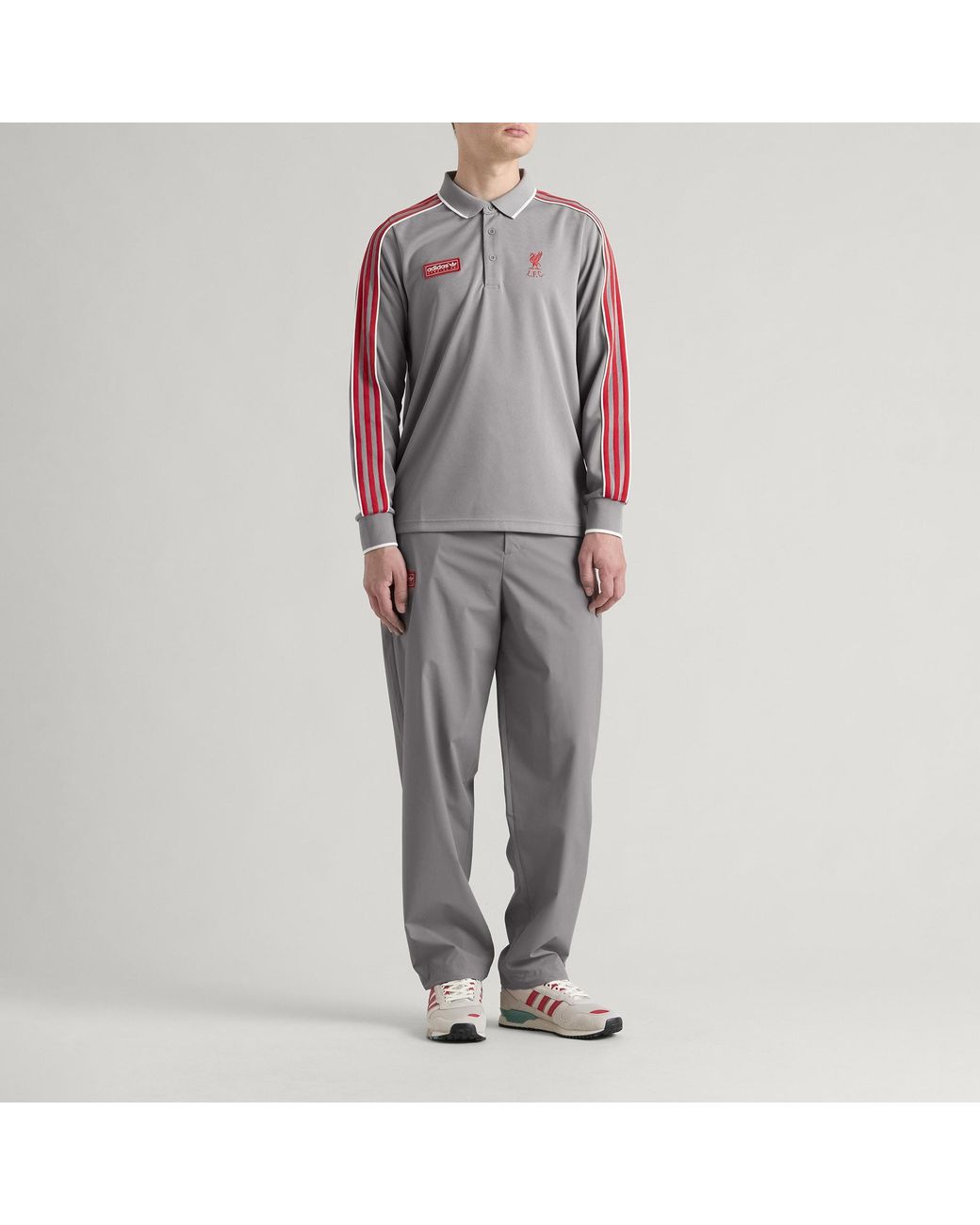 Adidas Gray Spezial Liverpool Fc Track Pant for men