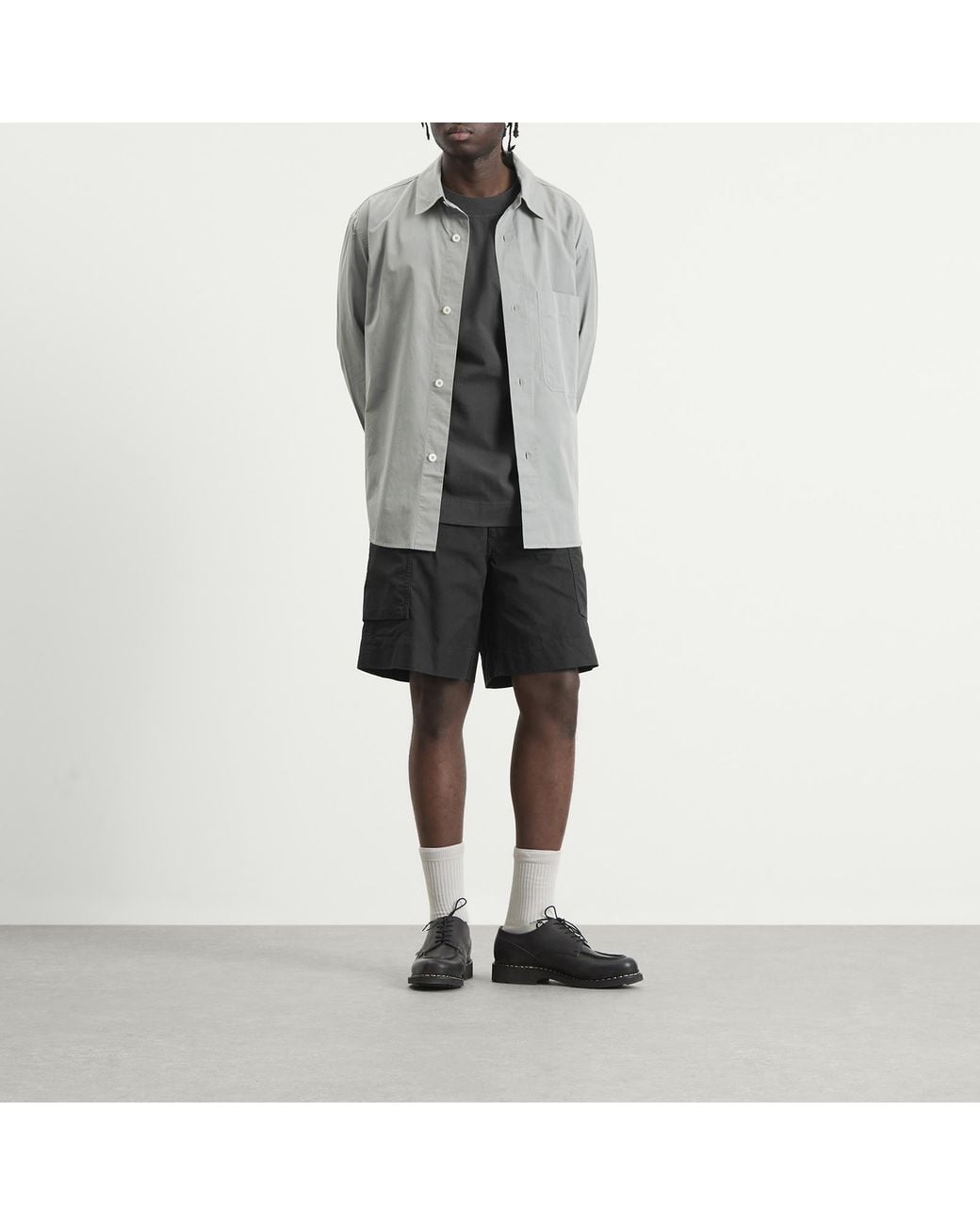 MHL by Margaret Howell Black Cargo Pocket Shorts for men