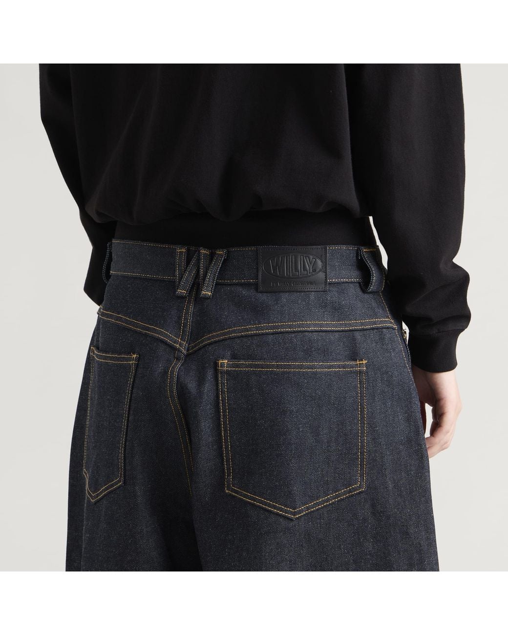 Willy Chavarria Blue Bad Girl Denim Jeans