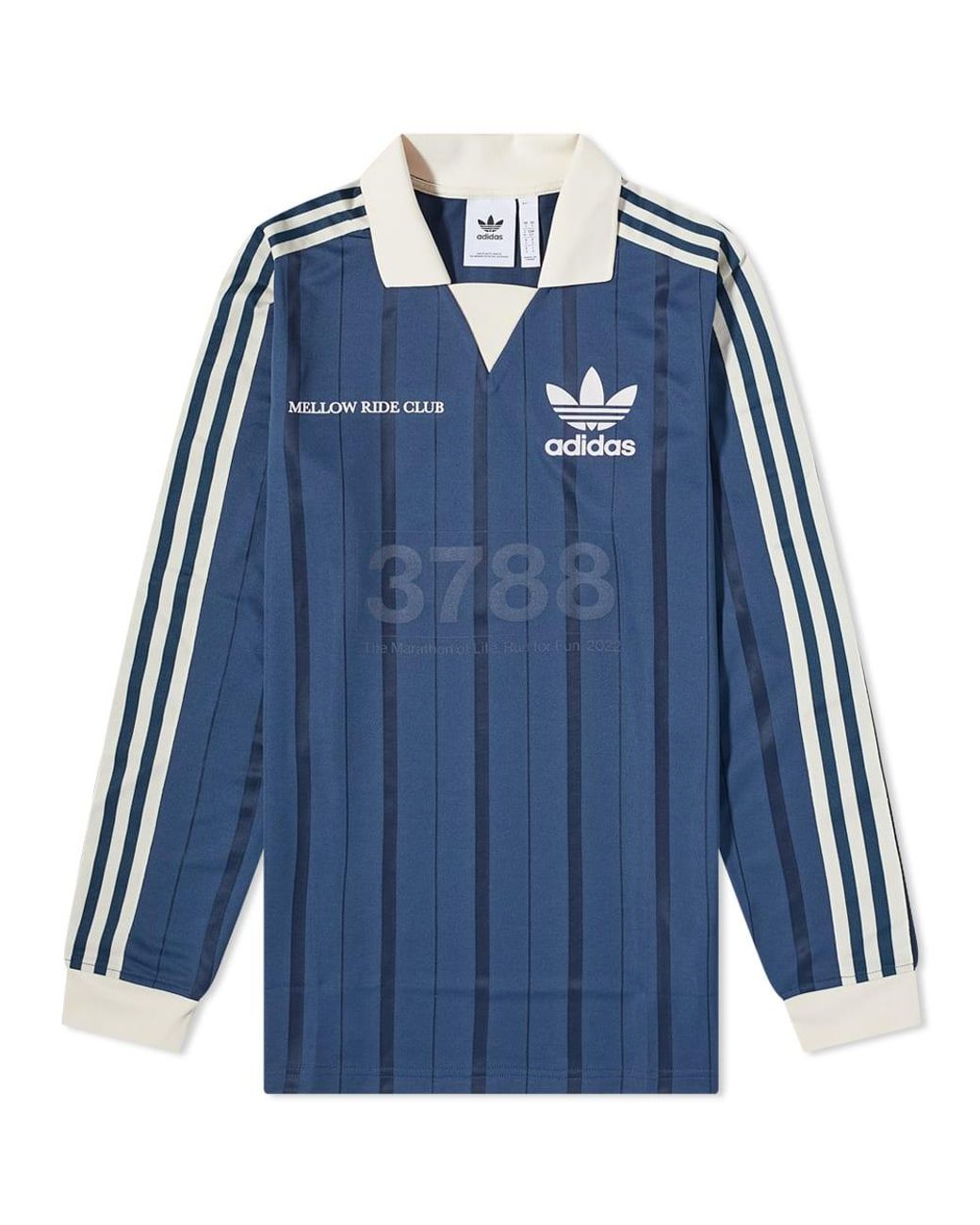 adidas Long Sleeve Mellow Ride Club T-shirt in Blue for Men | Lyst