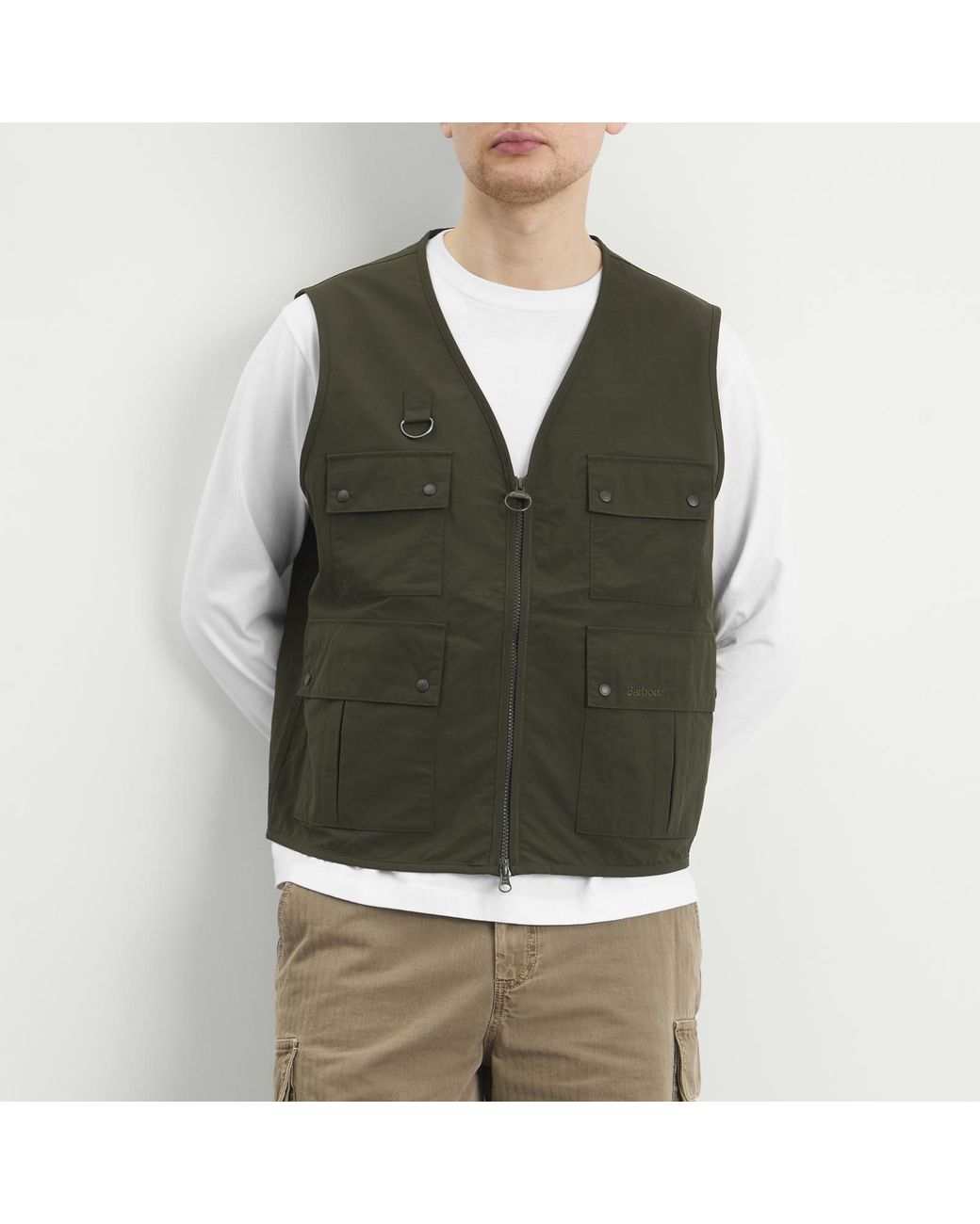 Barbour Green Fly Fishing Vest for men