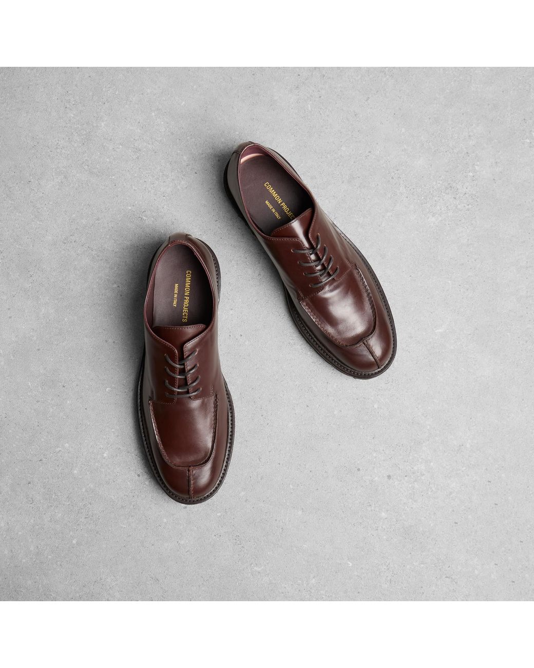 Common Projects Brown Apron Leather Derby for men