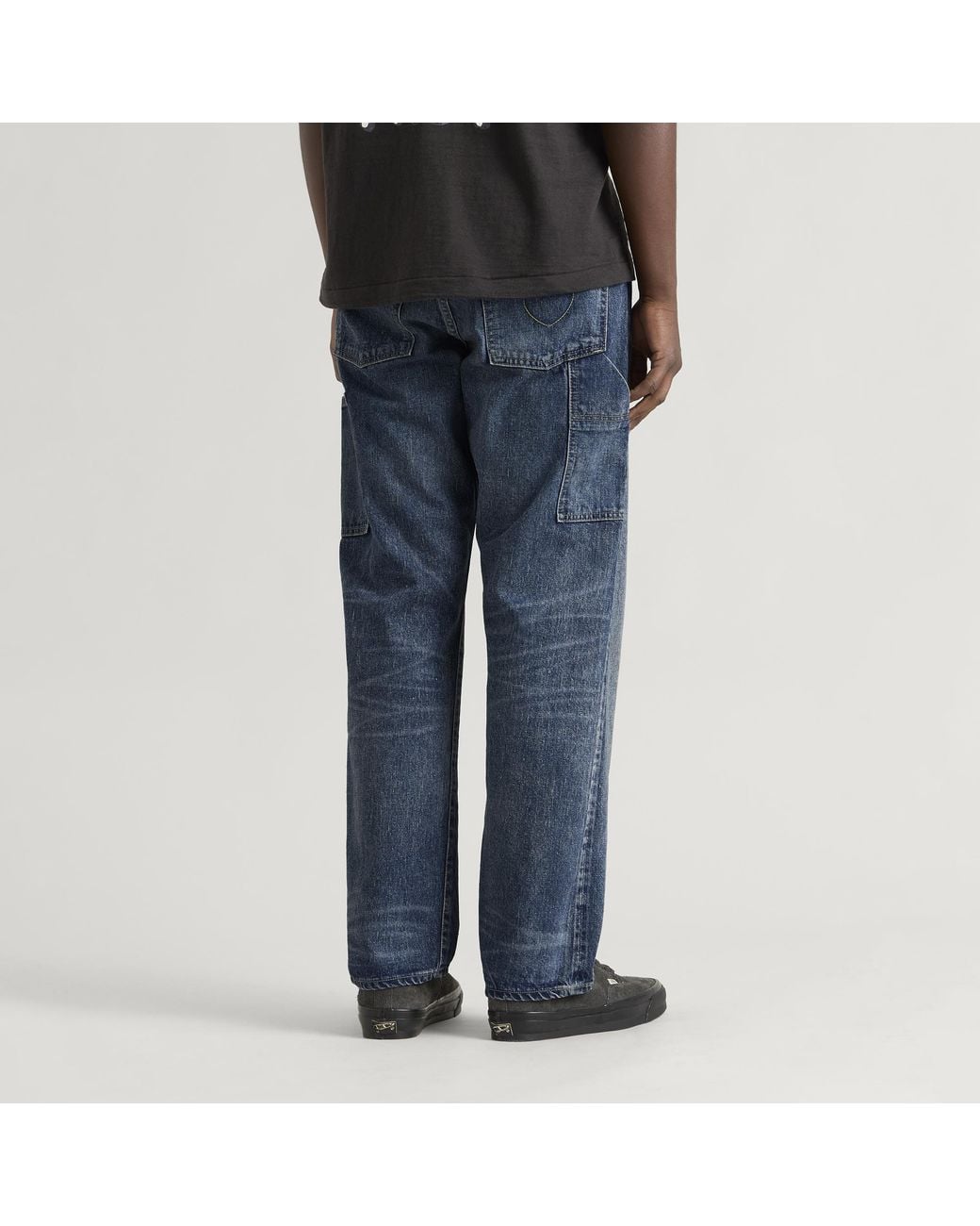 Human Made Blue Straight Denim Work Pants for men