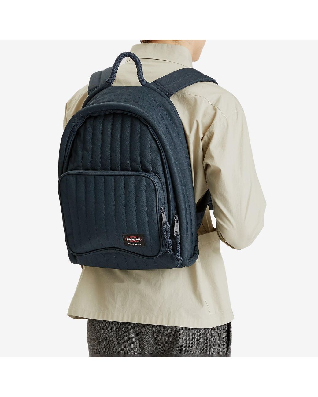 Eastpak Blue X Craig Quilted Padded Pak'R Backpack