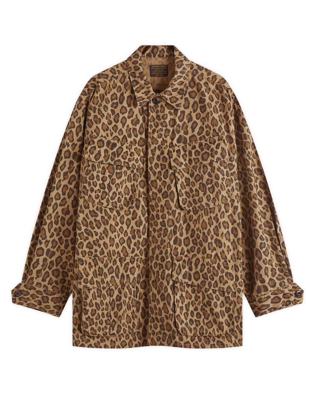 Wacko Maria Type-2 Leopard Fatigue Jacket in Brown for Men Wacko Maria Type-2 Leopard Fatigue Jacket in Brown for Men