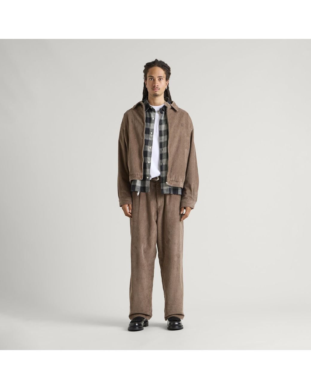 END. Brown Ridge Trouser for men