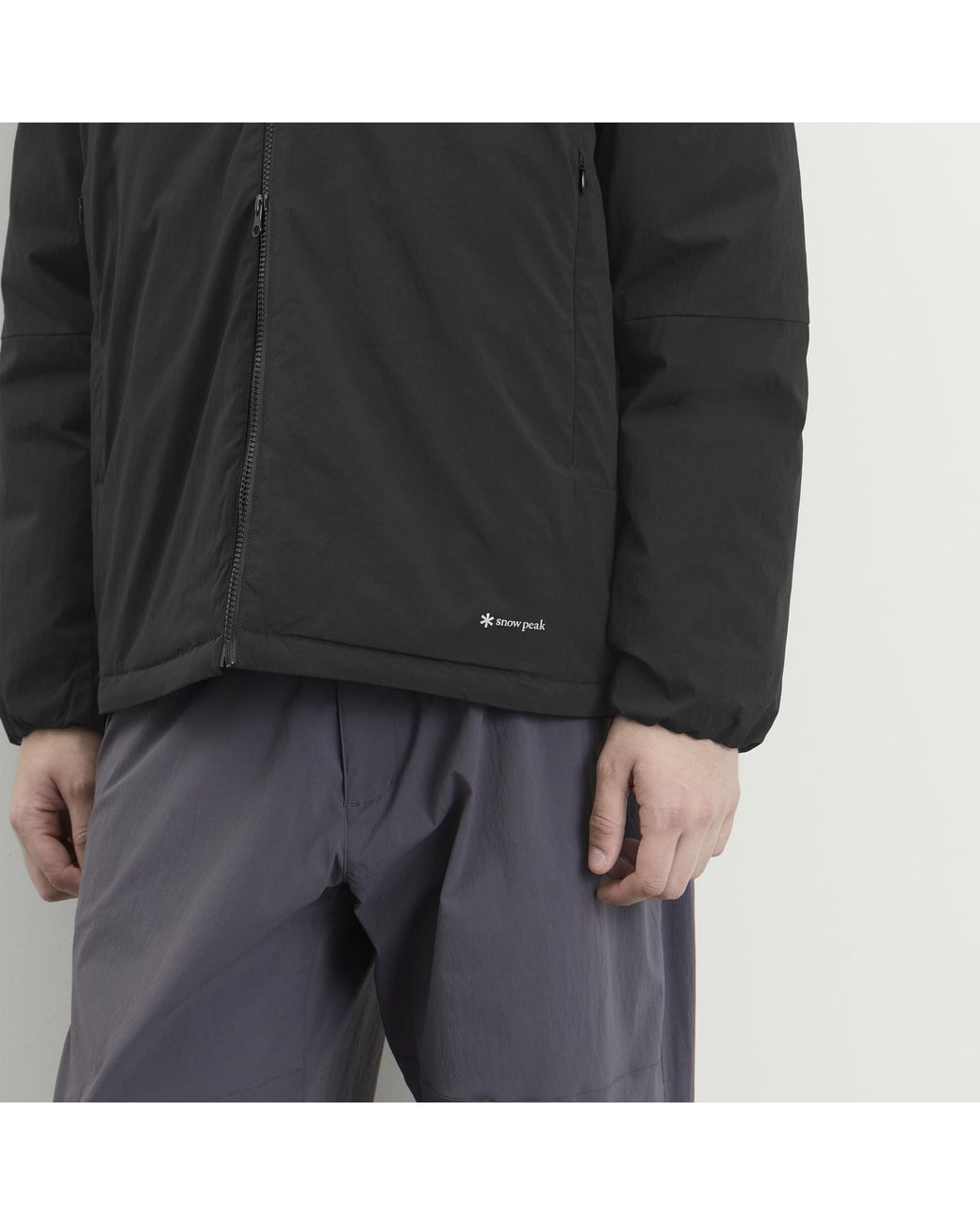 Snow Peak Black New Standard Padded Jacket for men
