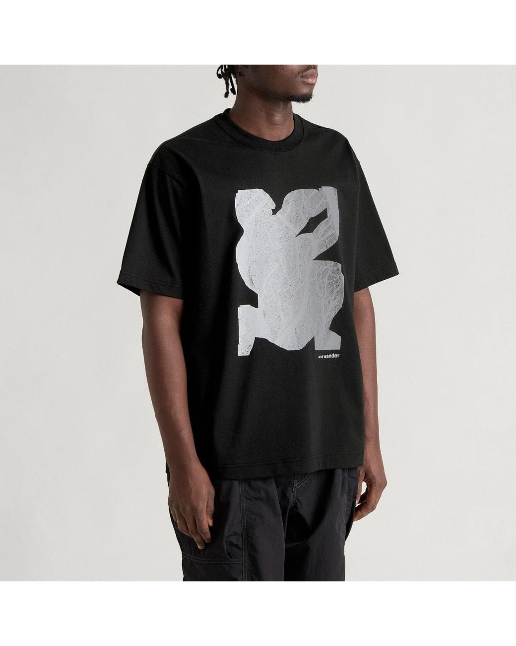 And Wander Black Greykjavík Tree By Siggi Odds T-Shirt for men
