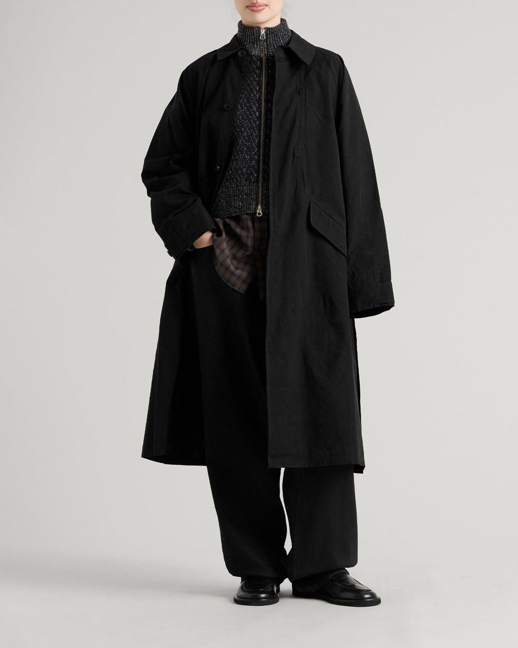 YMC Black Tyrell Coat Jacket