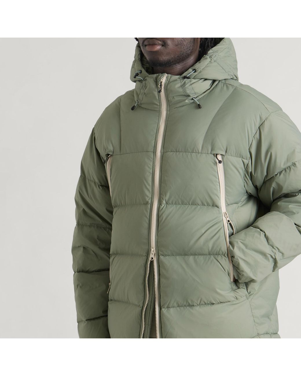 FRIZMWORKS Green Altavia Down Parka for men