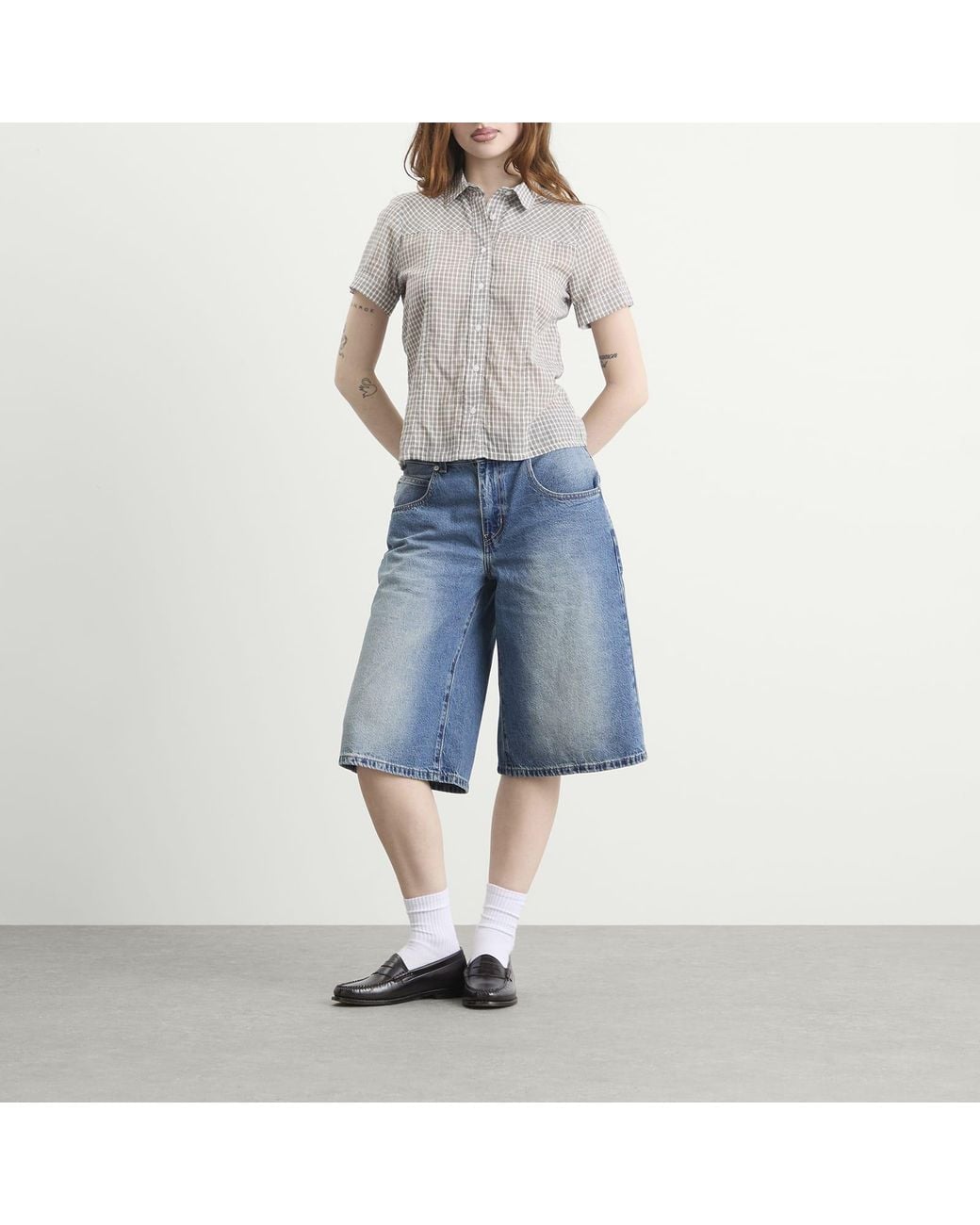 Levi's Blue Super Baggy Jorts