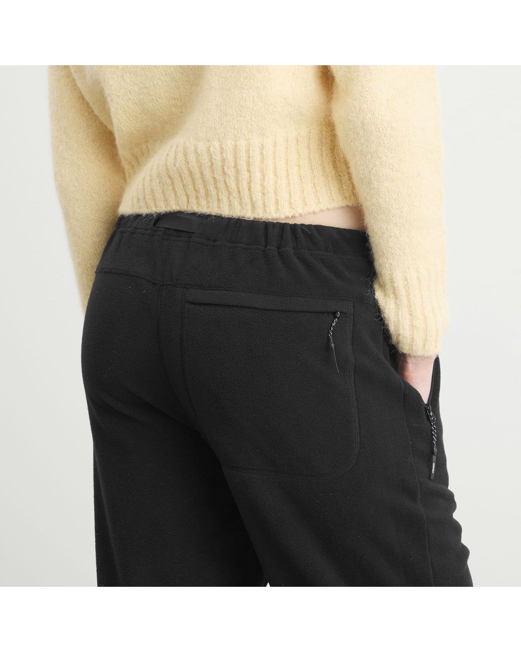Gramicci Black Thermal Fleece Pant