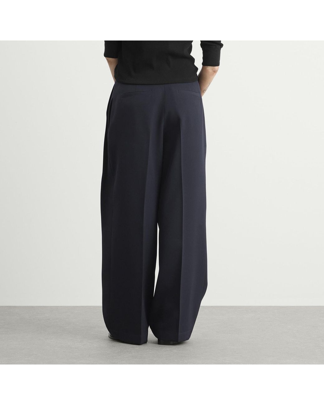 Jil Sander Blue Pleated Trousers