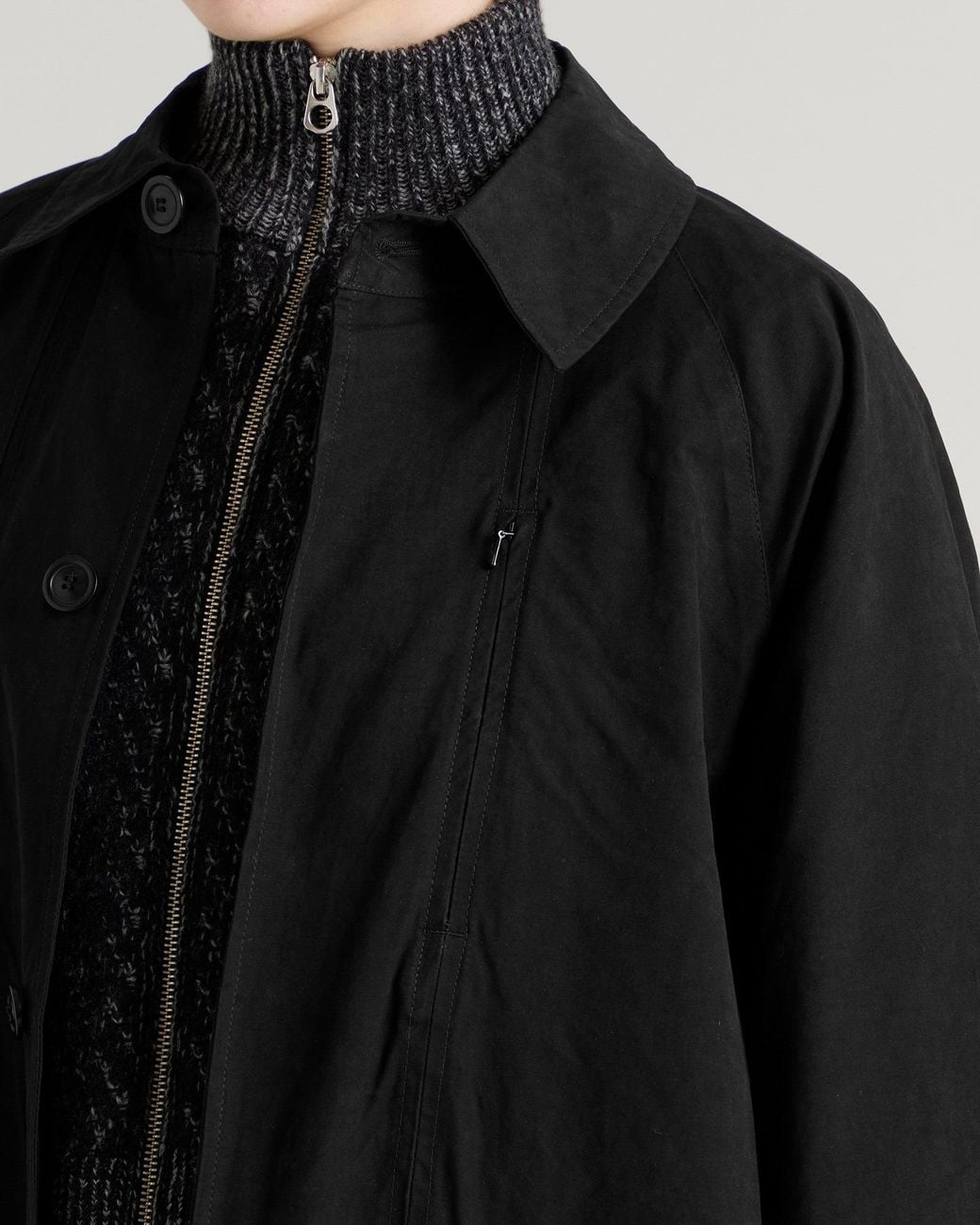 YMC Black Tyrell Coat Jacket