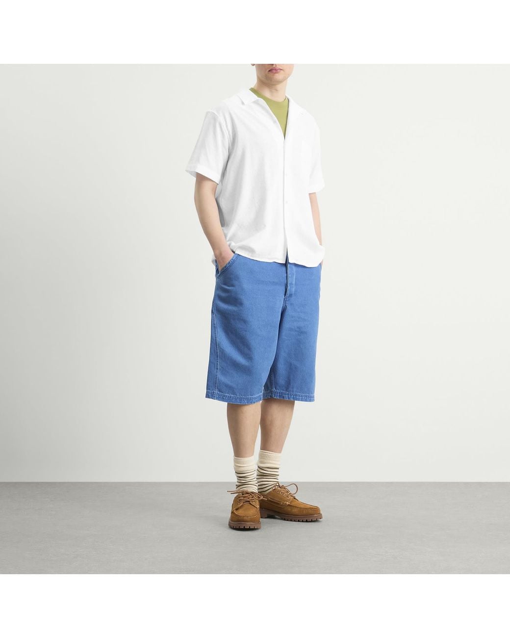 YMC White Lace Malick Shirt for men