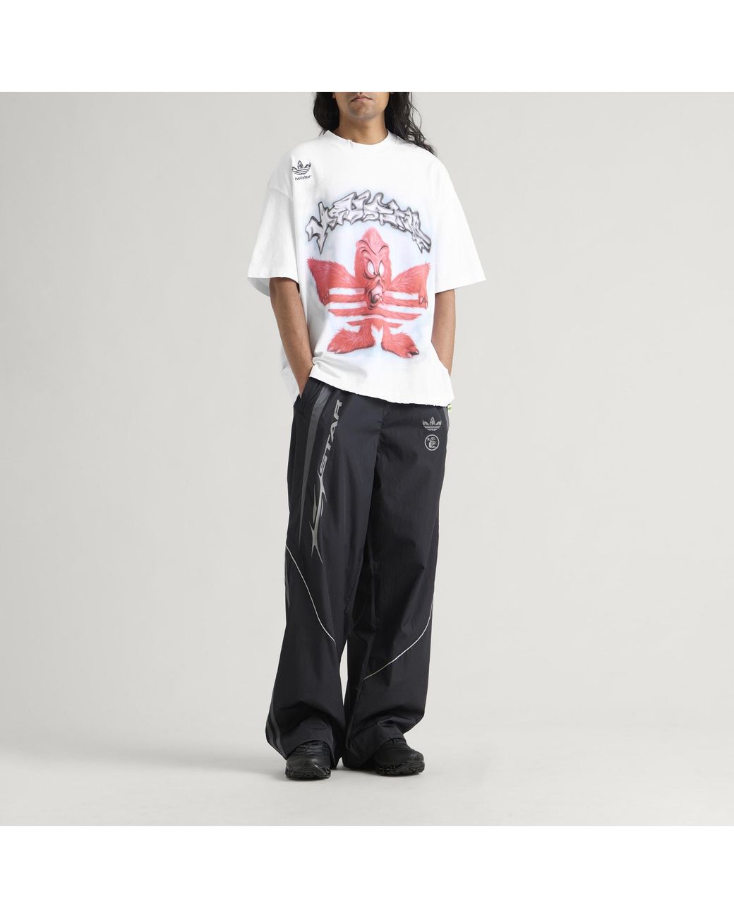 Adidas Red X Hellstar Graphic T-Shirt for men