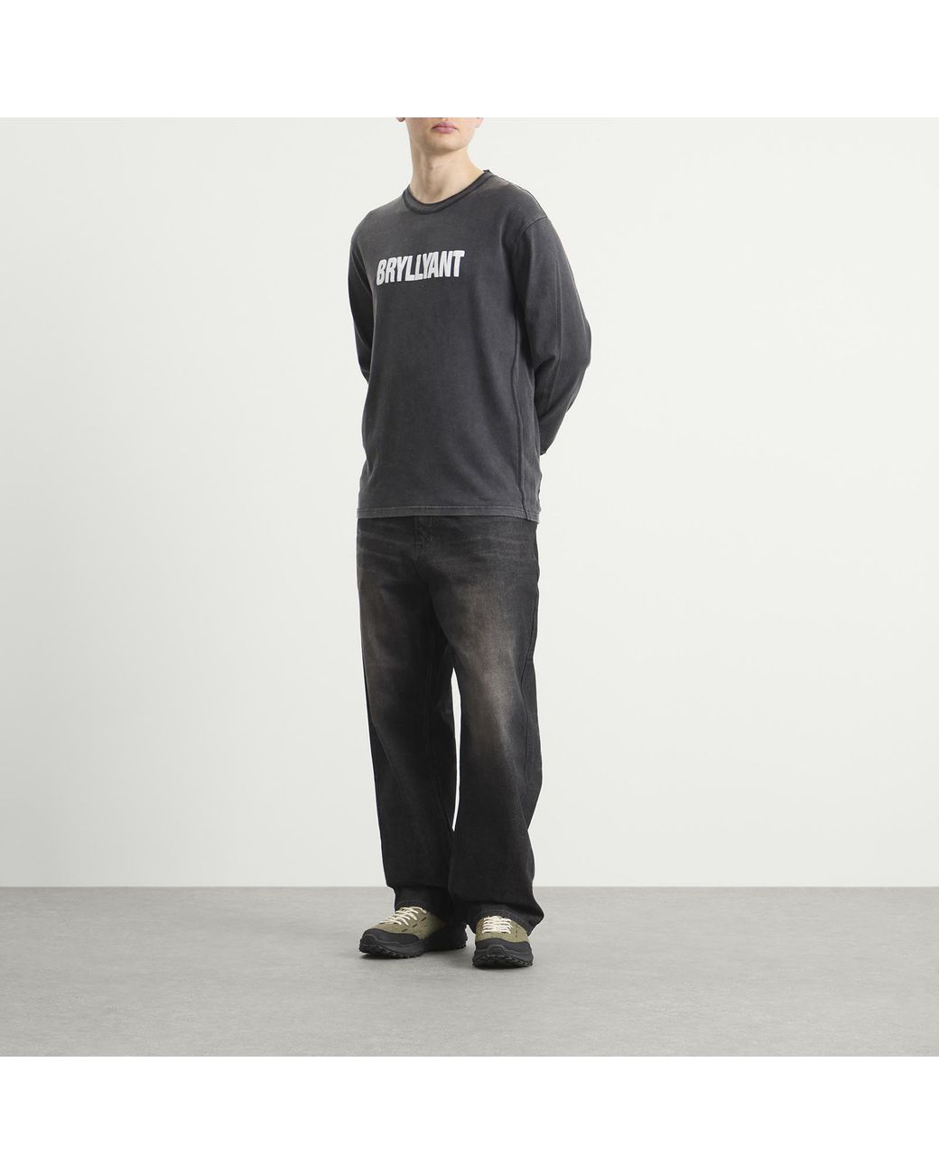 ACMH by Magic Castles Black Bryllyant Long Sleeve T-Shirt for men