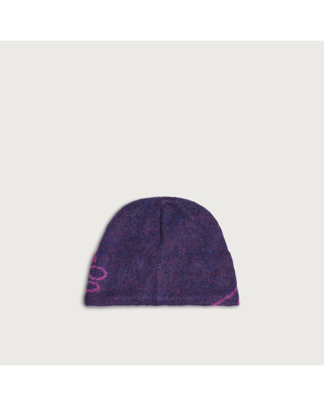 Hiking Patrol Purple Mascot Mohair Mixed Beanie for men