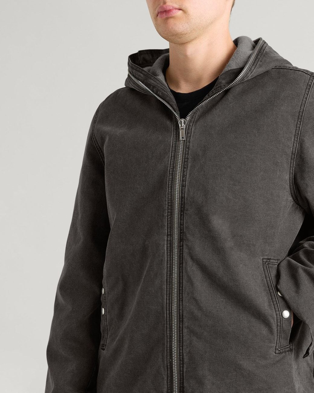 Rick Owens Gray Gimp Zipfront Jacket for men