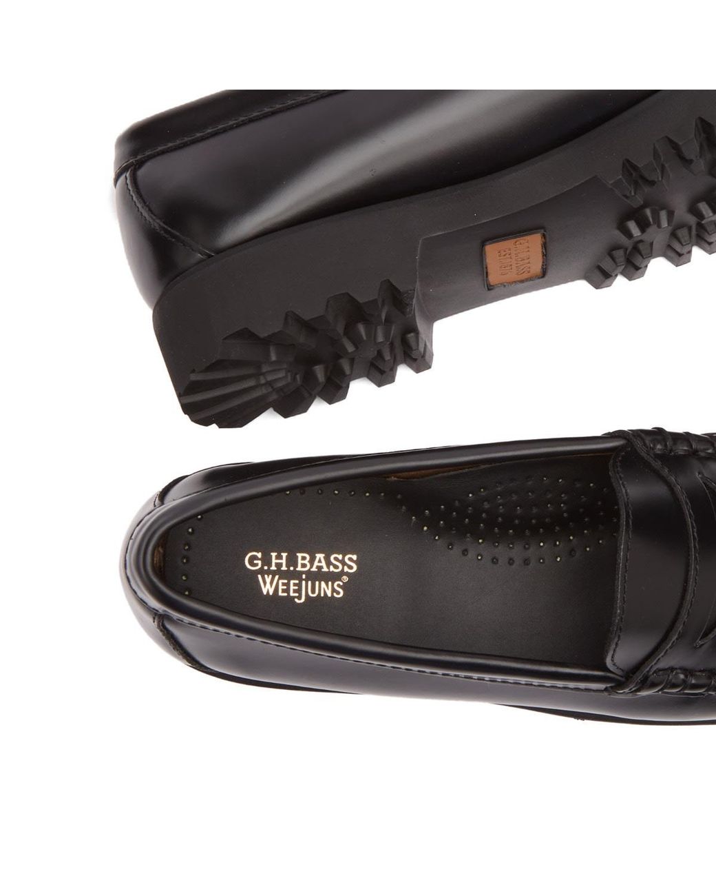 G.H.BASS Black 90S Penny Chunky Loafer