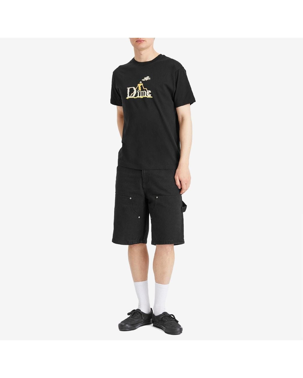 Dime Black Classic Lightbright T-Shirt for men