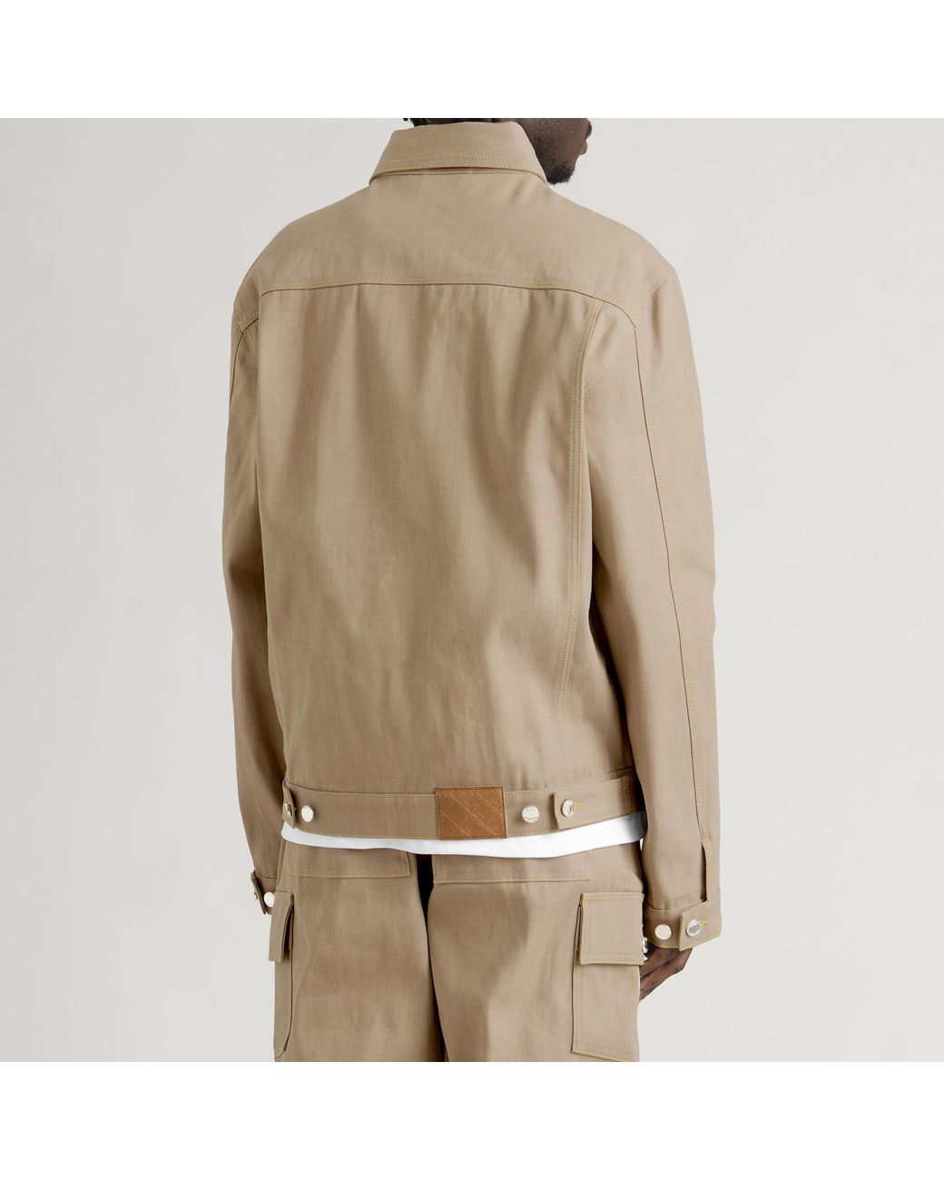 Casablanca Natural Desert Canvas Denim Jacket for men