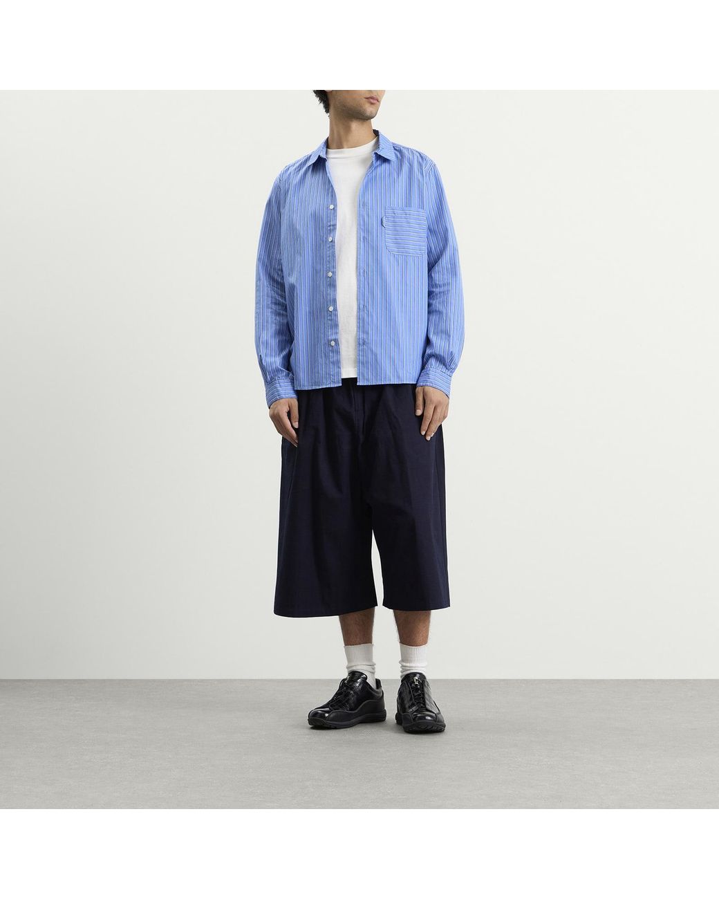 YMC Blue Curtis Shirt for men