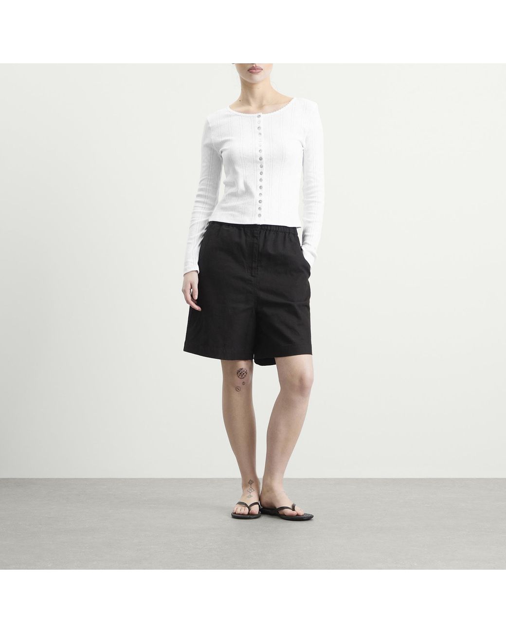 Rohe White Rohe Pointelle Cardigan