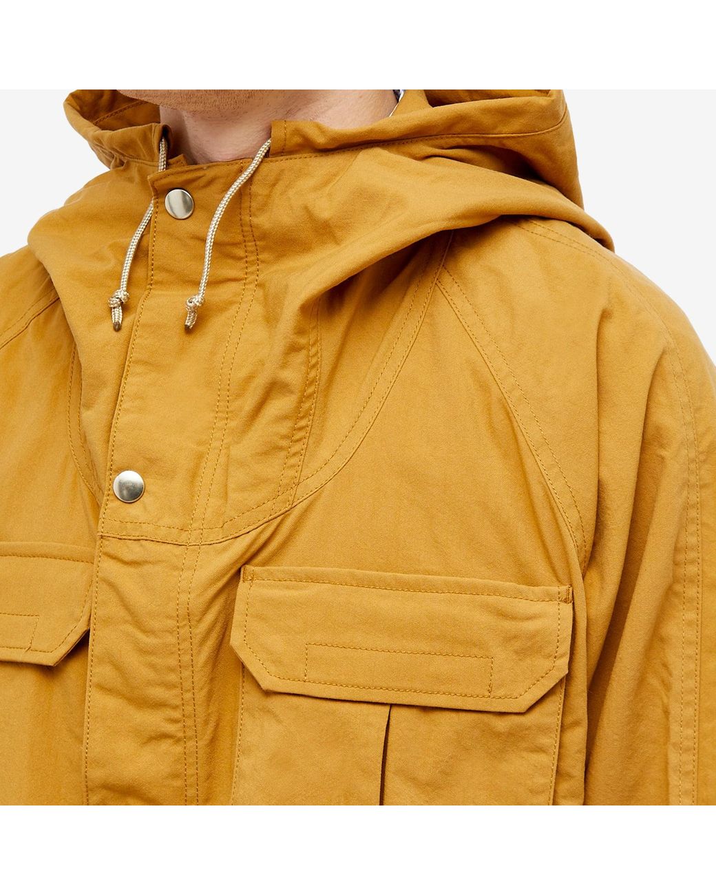 Beams Plus Nylon Mountain Parka Jacket in Yellow for Men | Lyst UK