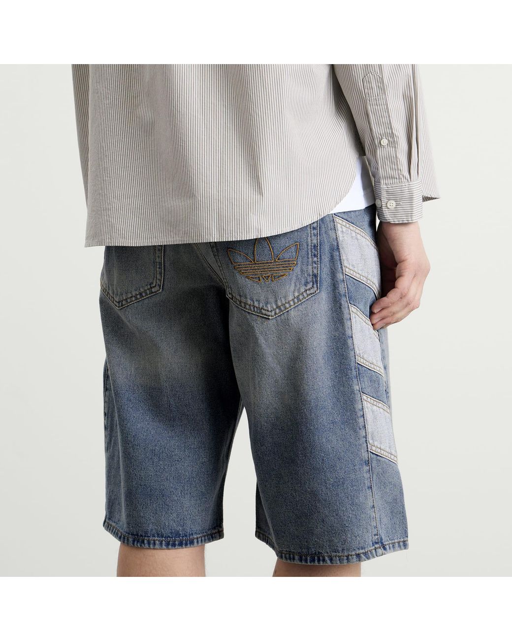 Adidas Blue Denim Short for men