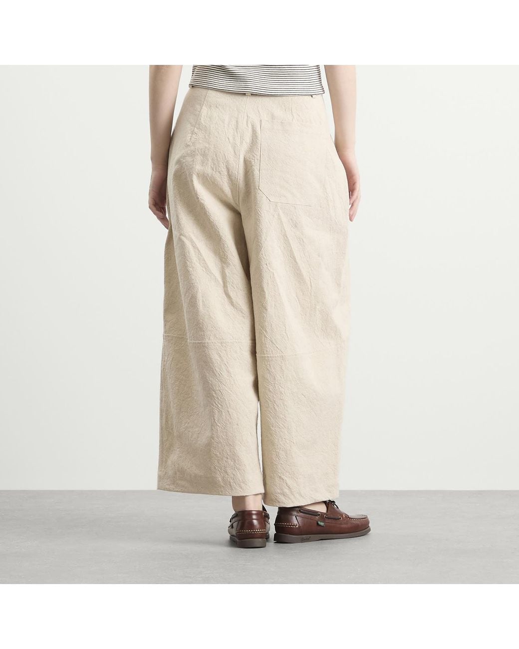 YMC Natural Deadbeat Linen Trousers
