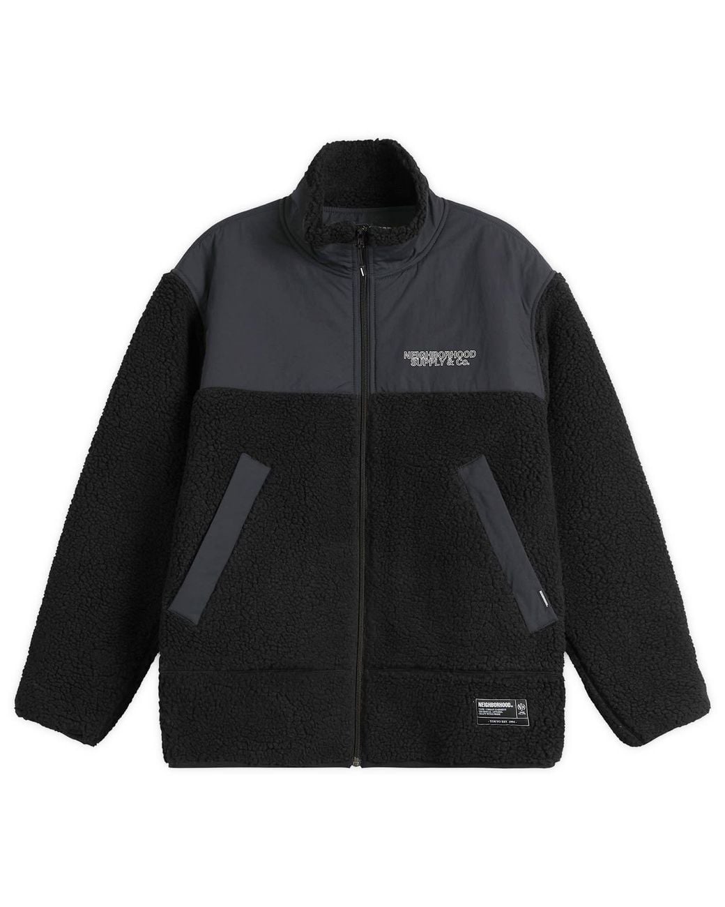 Neighborhood Black Fleece Jacket for men