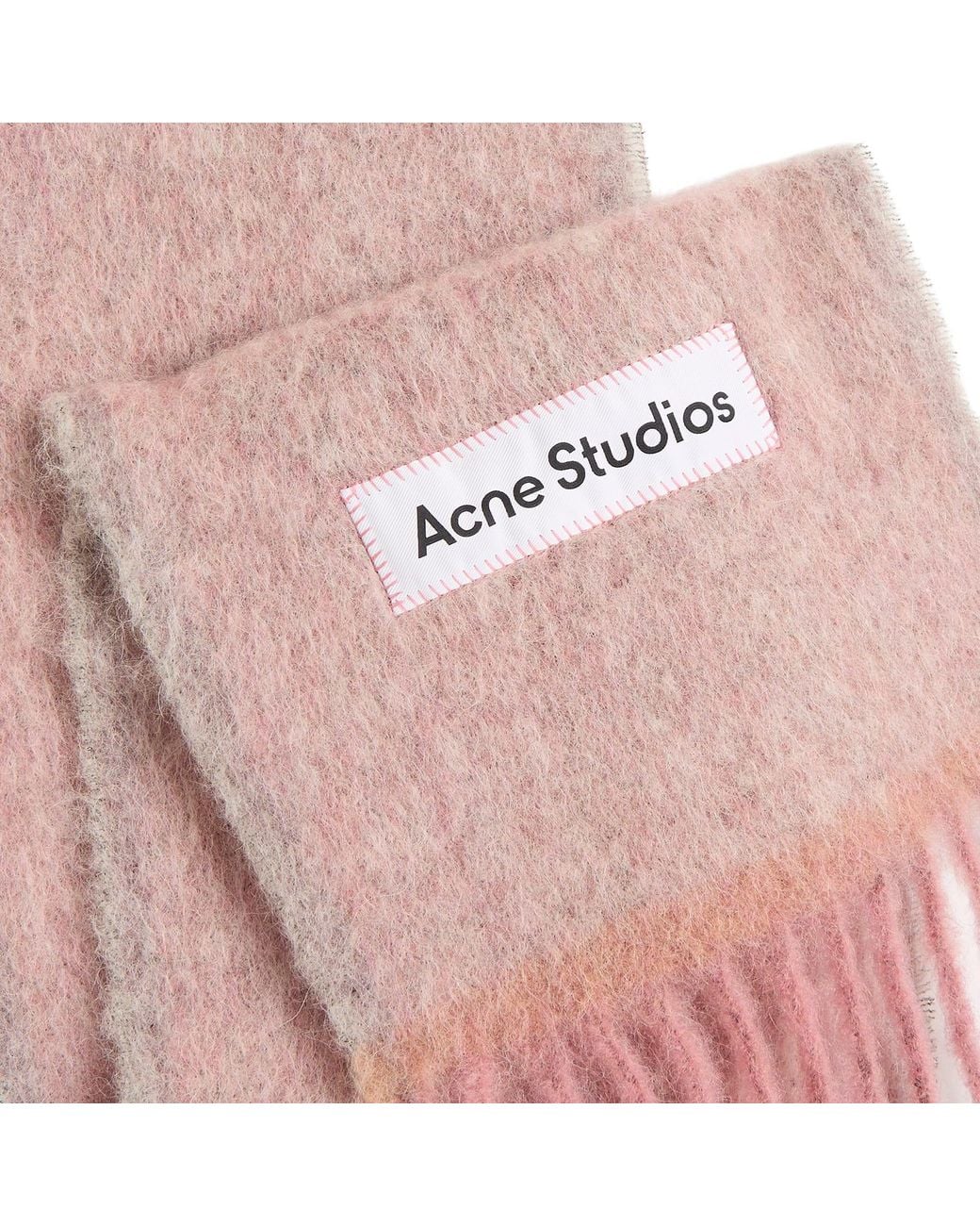 Acne Pink Vally Solid Scarf