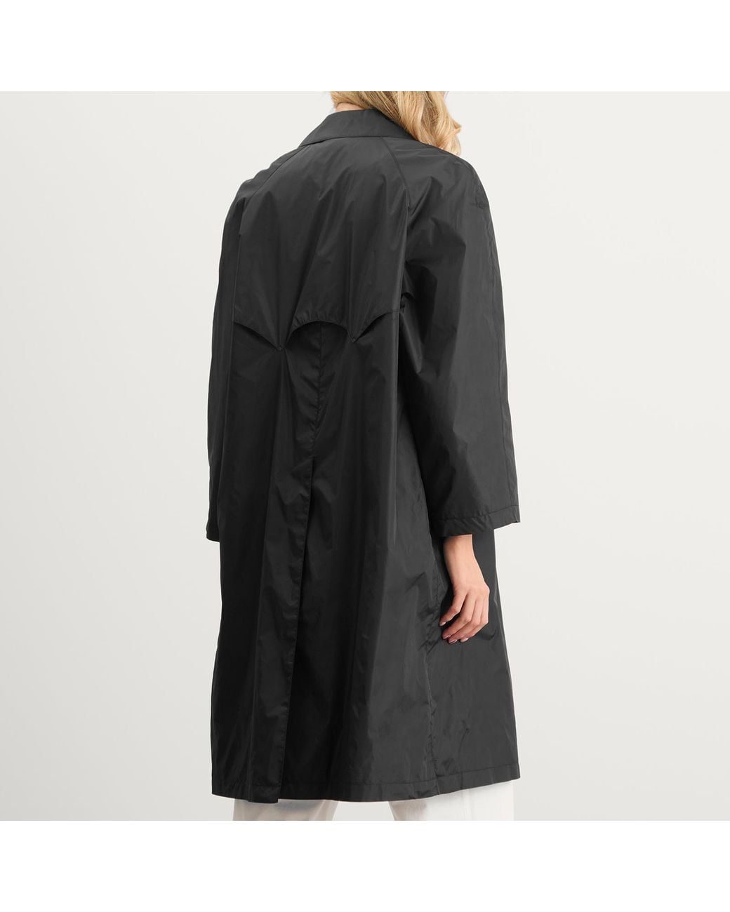 NOTHING WRITTEN Black Urban Nylon Trench Coat