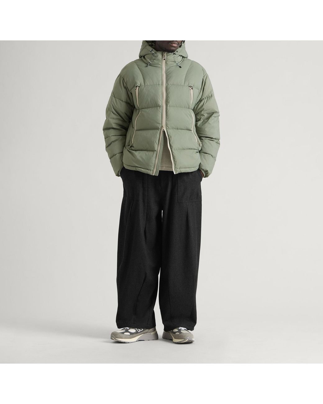 FRIZMWORKS Green Altavia Down Parka for men